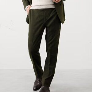 Banana Republic Tailored Fit Flannel Herringbone Suit Trouser, 32Wx30L, EUC